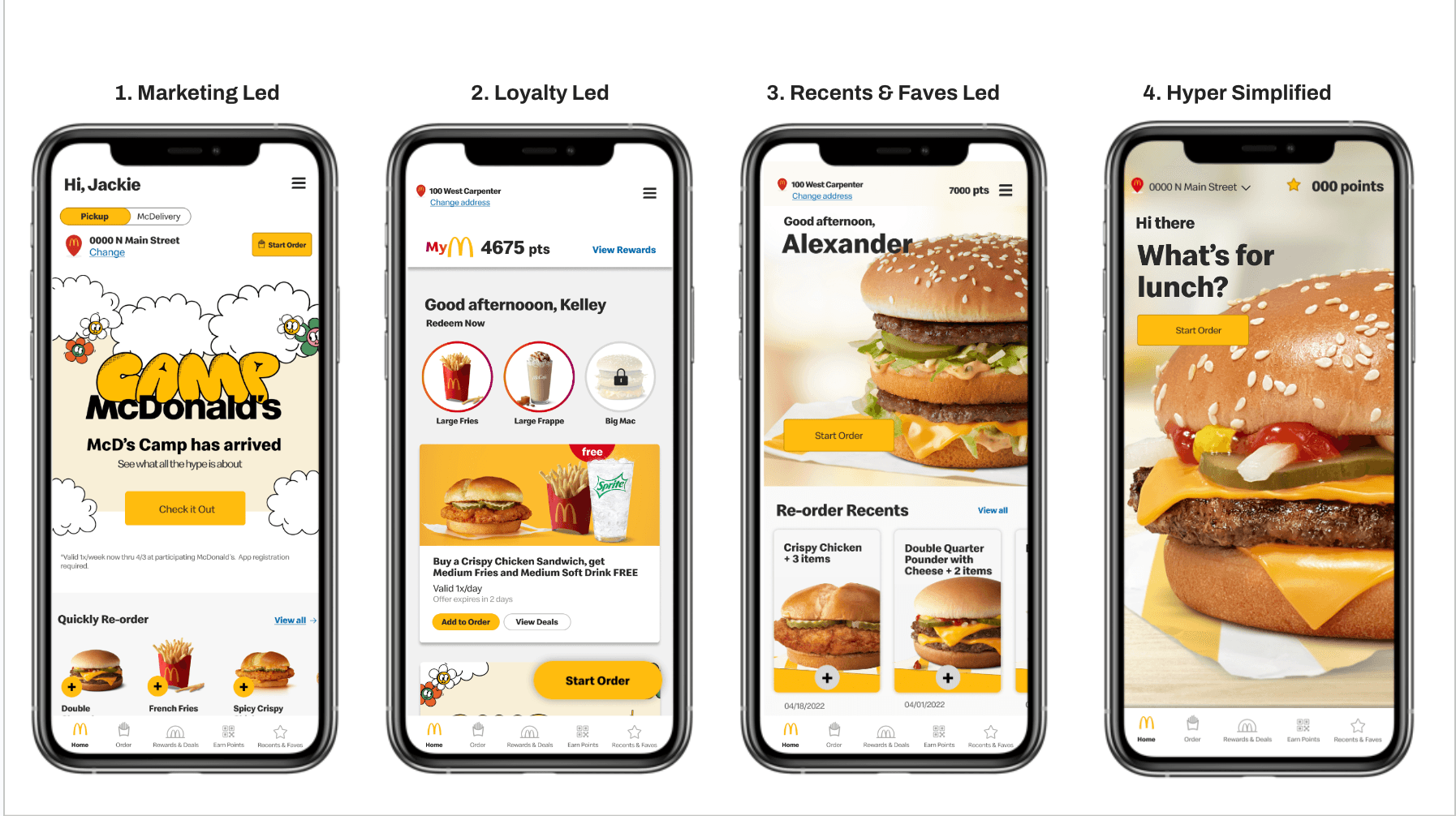 McDonald's Mobile App Home Screen Redesign